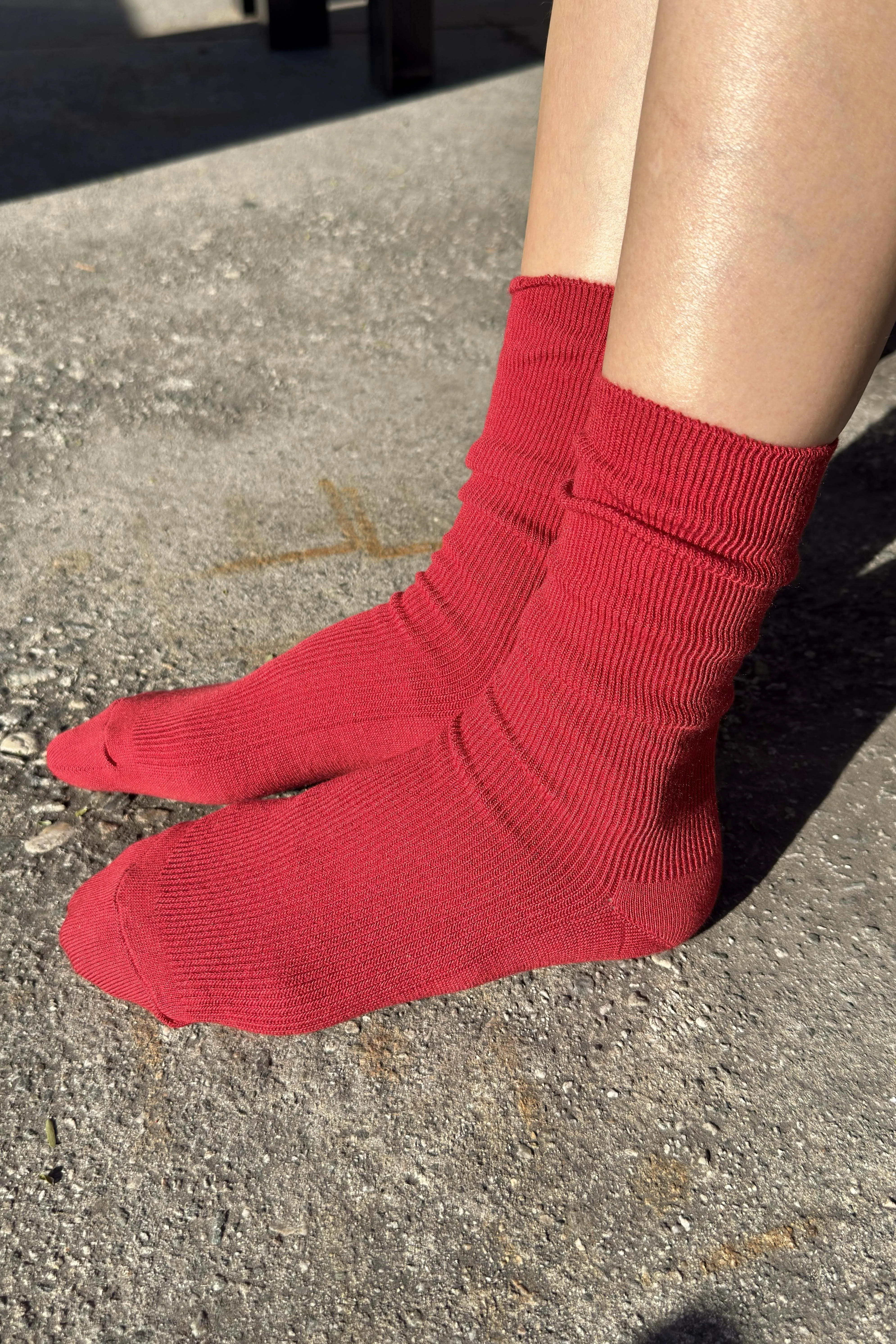 Trouser Socks - Tuscan Red sold by Le Bon Shoppe product image thumbnail 3