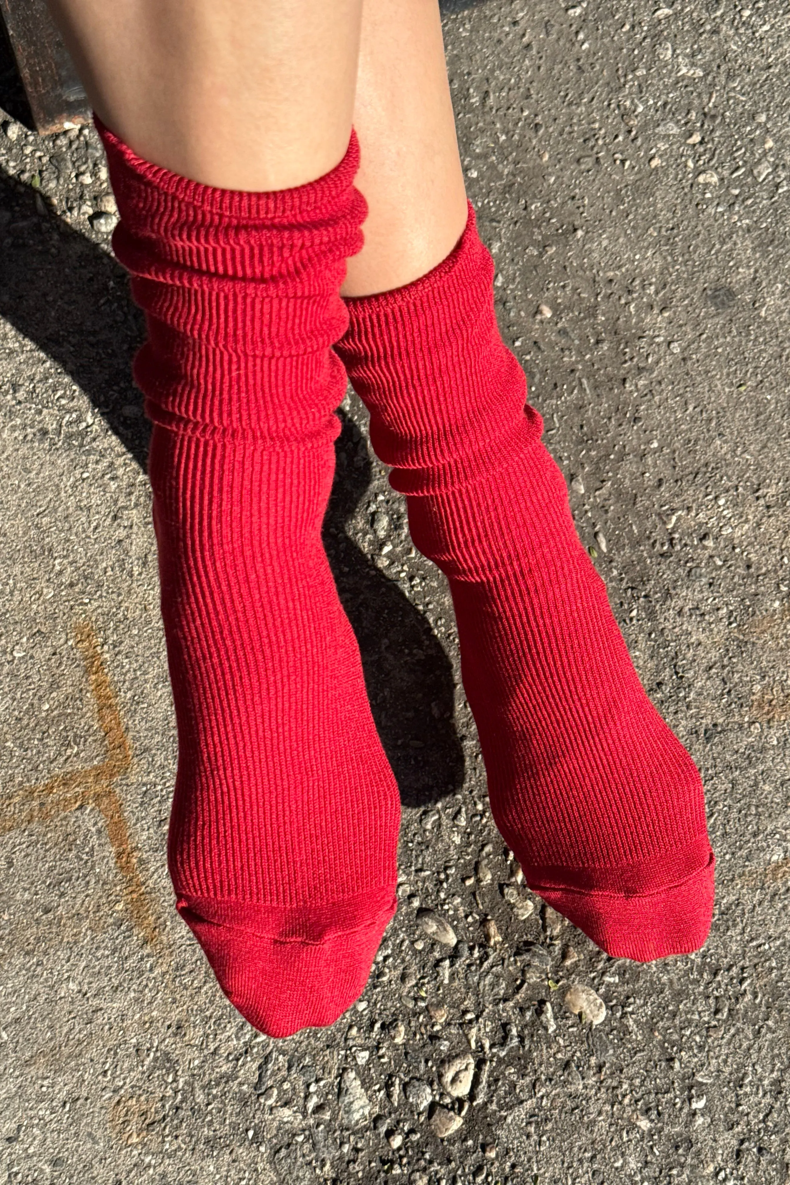 Trouser Socks - Tuscan Red sold by Le Bon Shoppe