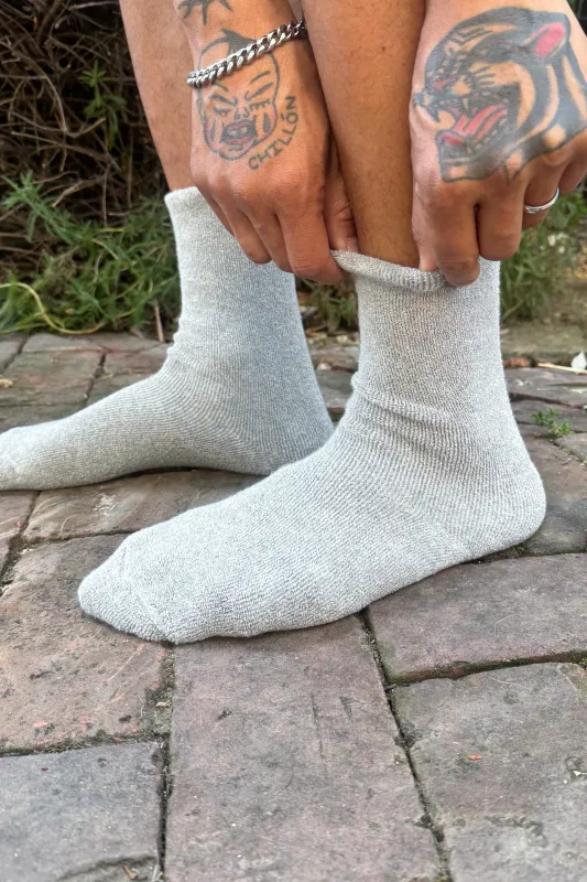 EXTENDED Cloud Socks - Ht. Grey made by Le Bon Shoppe