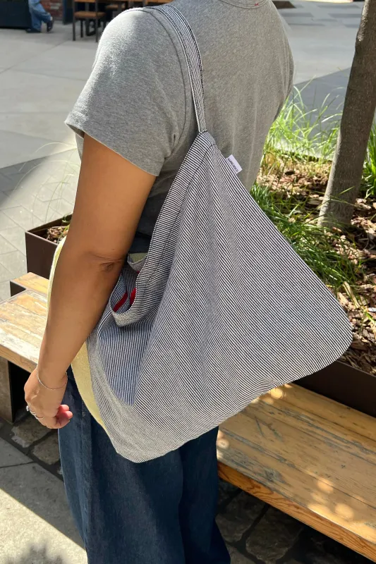 Happy Carry Bag - Blue Stripe made by Le Bon Shoppe