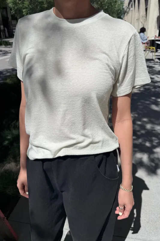 Bo Linen Blend Tee - Salt made by Le Bon Shoppe