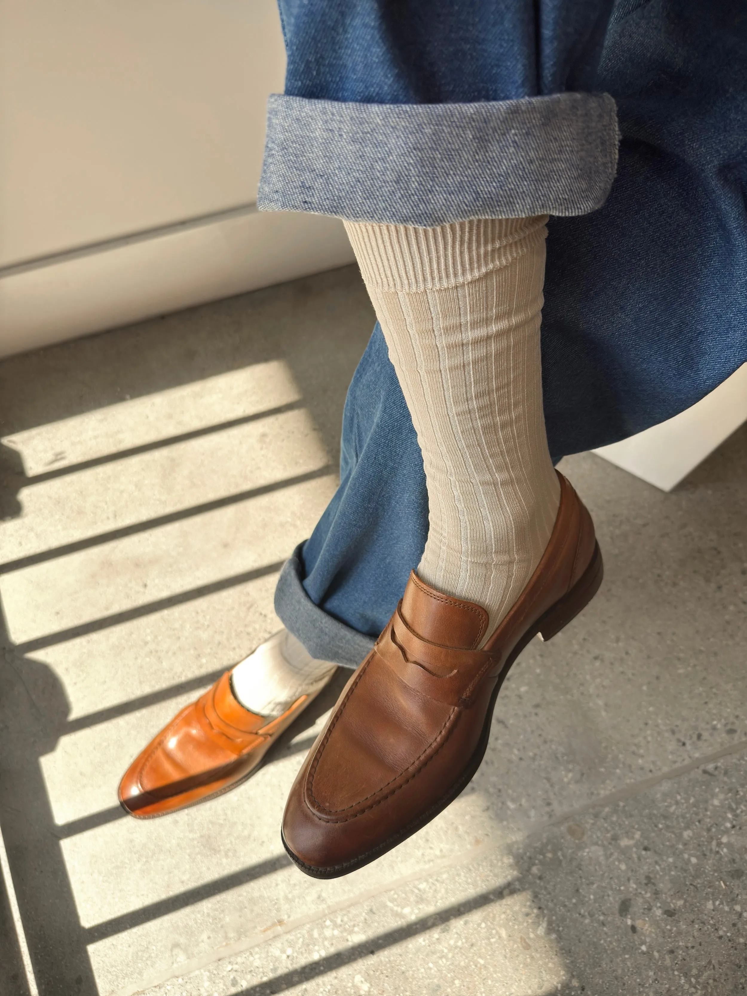 His Socks (MC cotton) - Porcelain sold by Le Bon Shoppe product image thumbnail 2