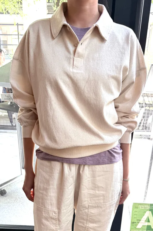 Polo Sweatshirt - Naturel made by Le Bon Shoppe