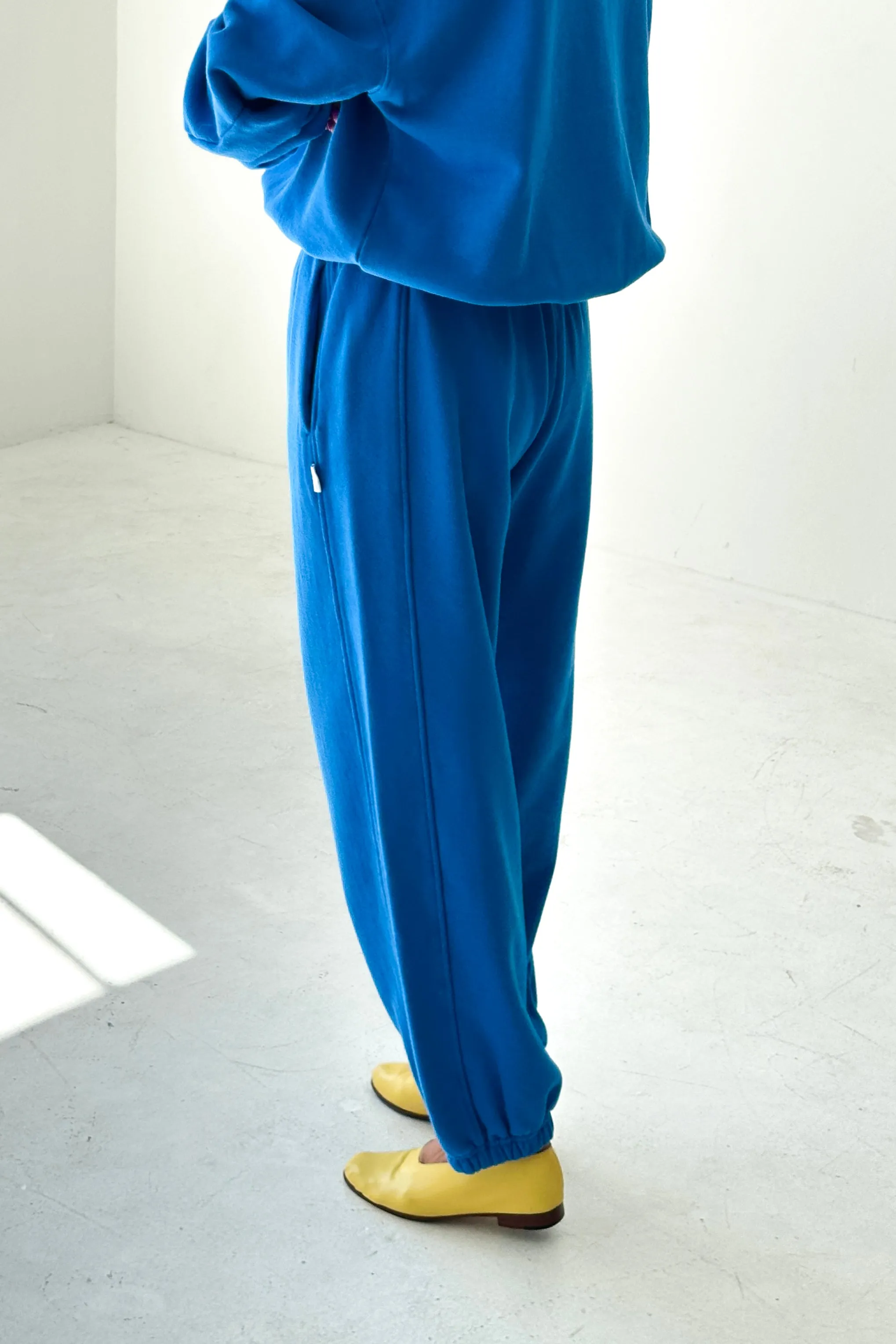 French Terry Balloon Pants - Lagoon sold by Le Bon Shoppe product image thumbnail 2
