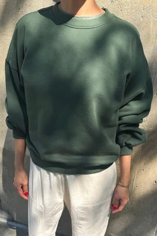 French Terry Core Sweatshirt - Cedar Green made by Le Bon Shoppe