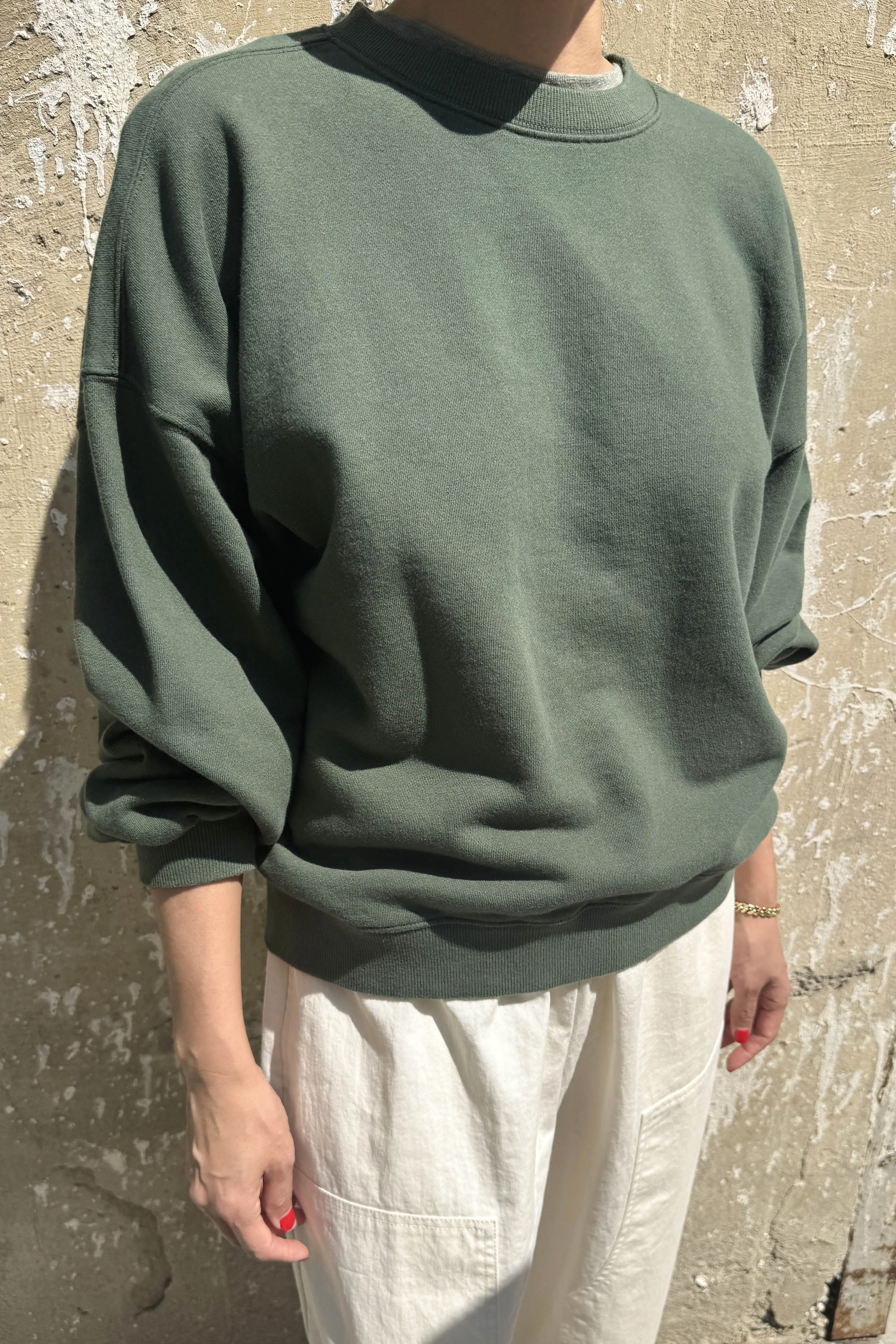 French Terry Core Sweatshirt - Cedar Green sold by Le Bon Shoppe product image thumbnail 2