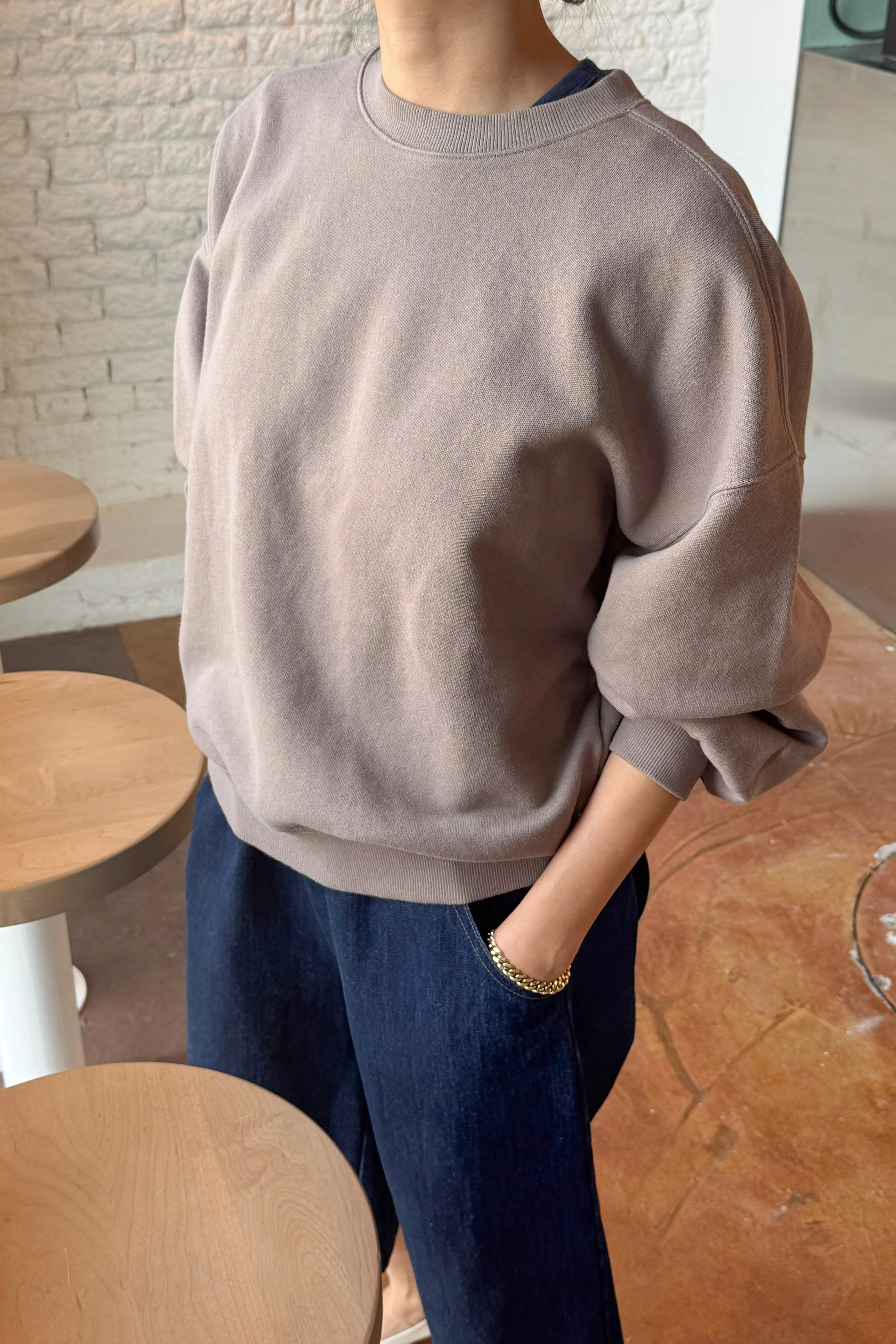 French Terry Core Sweatshirt - Mushroom sold by Le Bon Shoppe product image thumbnail 2