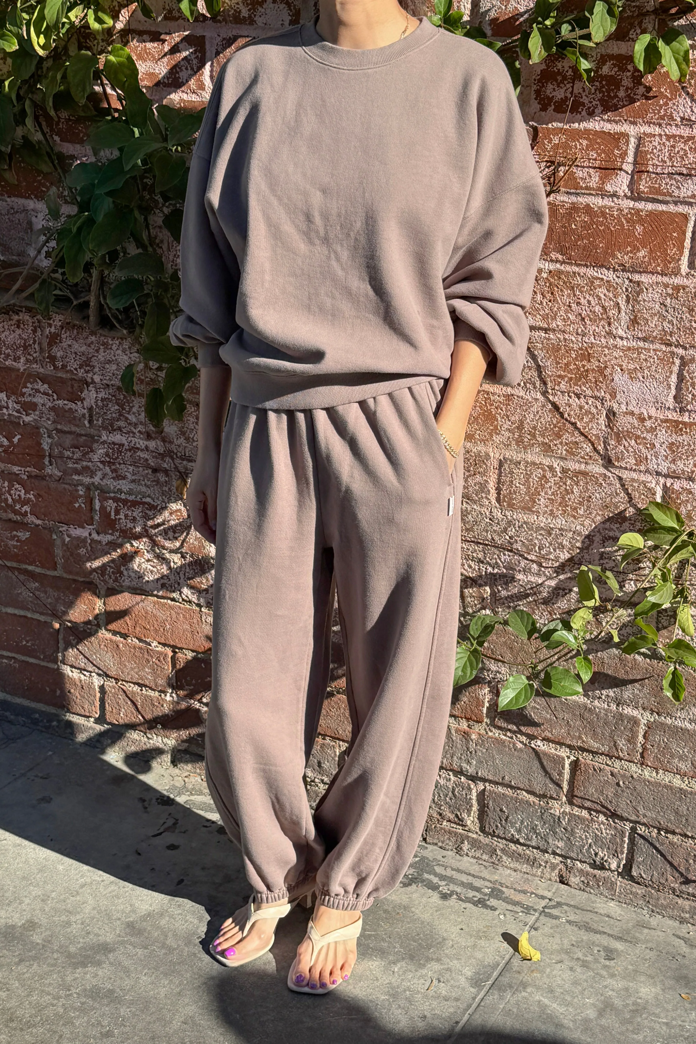 French Terry Core Sweatshirt - Mushroom sold by Le Bon Shoppe product image thumbnail 4
