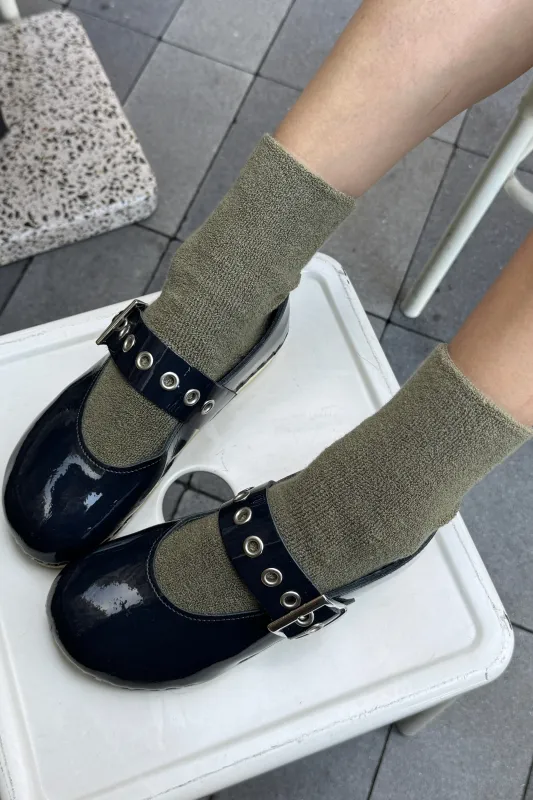 Cloud Socks - Muted Sage made by Le Bon Shoppe