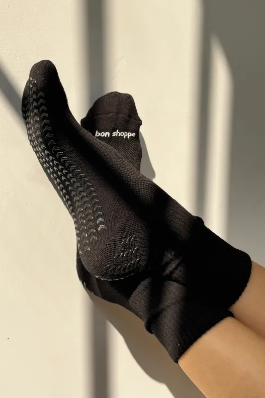 Grip Gym Socks - Black + Black made by Le Bon Shoppe