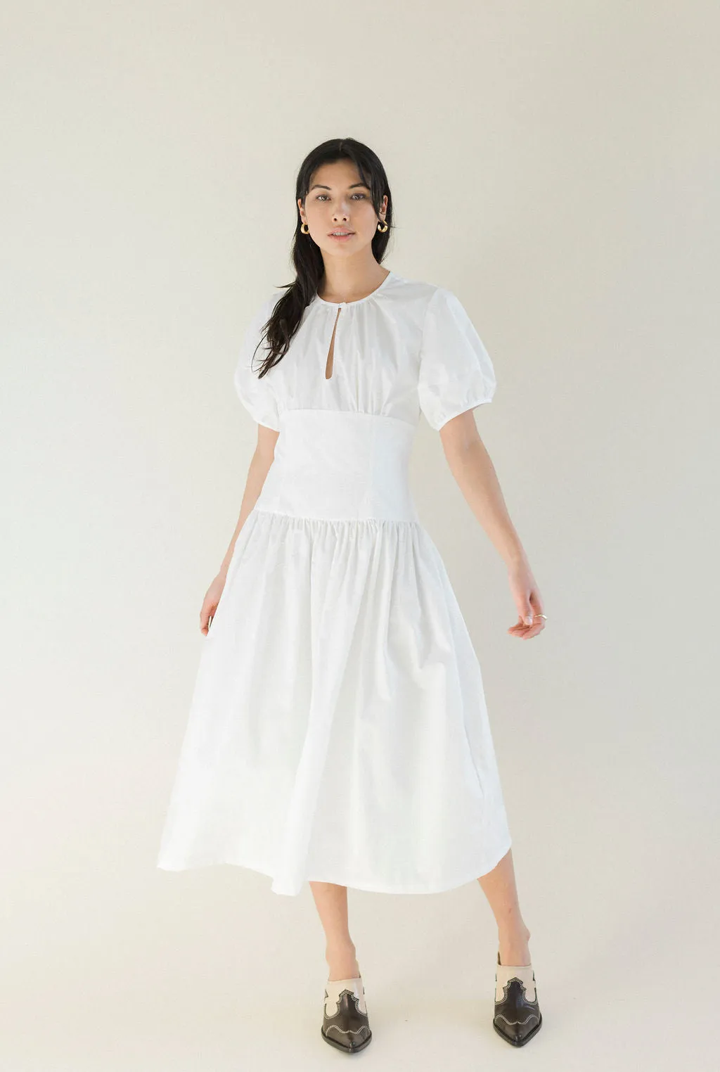 Drea Dress in White sold by A Bronze Age product image thumbnail 4