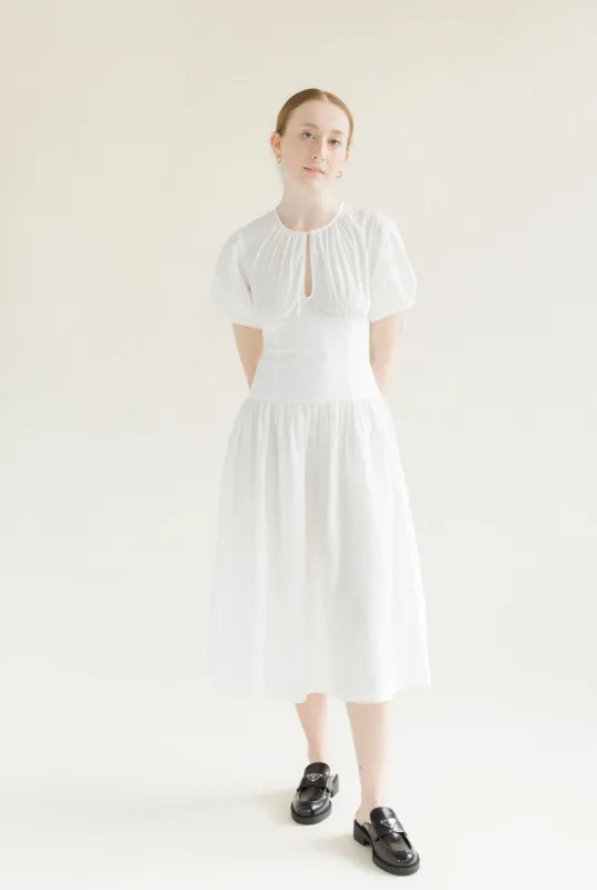 Drea Dress in White made by A Bronze Age