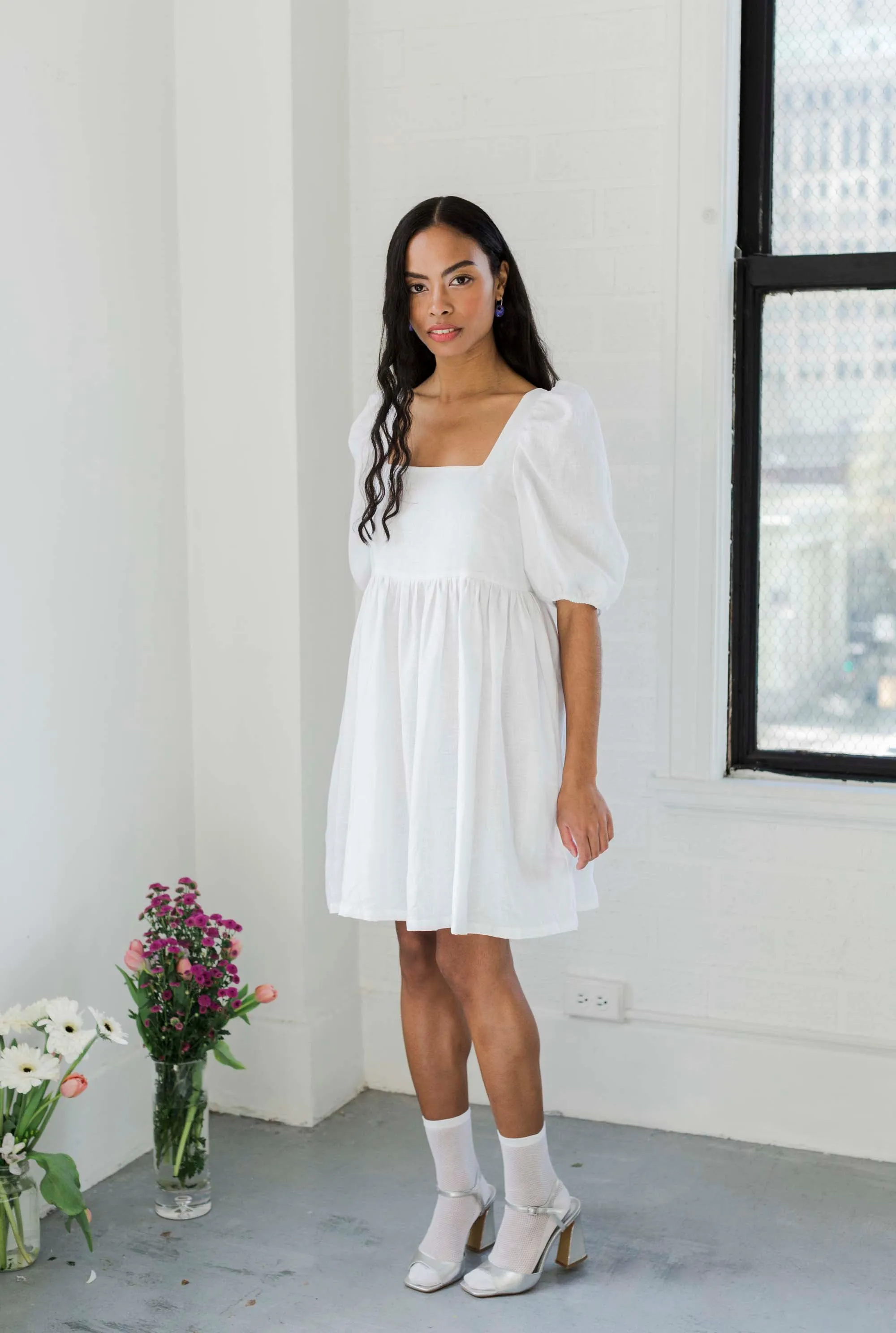 Bridal Manon Mini Puff Dress sold by A Bronze Age product image thumbnail 5