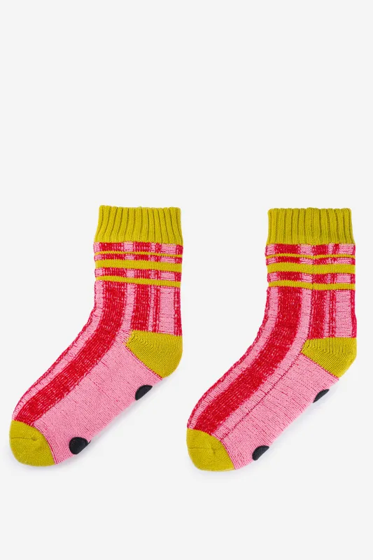 PLAID STRIPE HOUSE SOCKS sold by Intentionally Blank