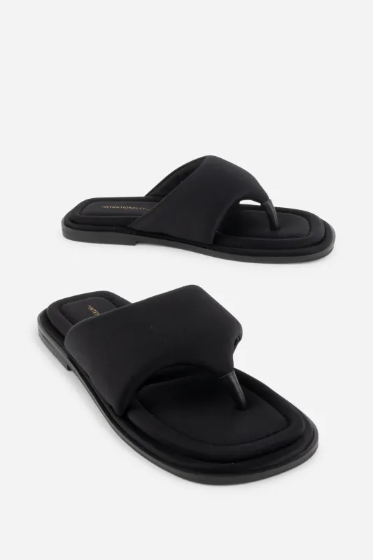 SEOUL VEGAN NEOPRENE THONG SANDAL made by Intentionally Blank