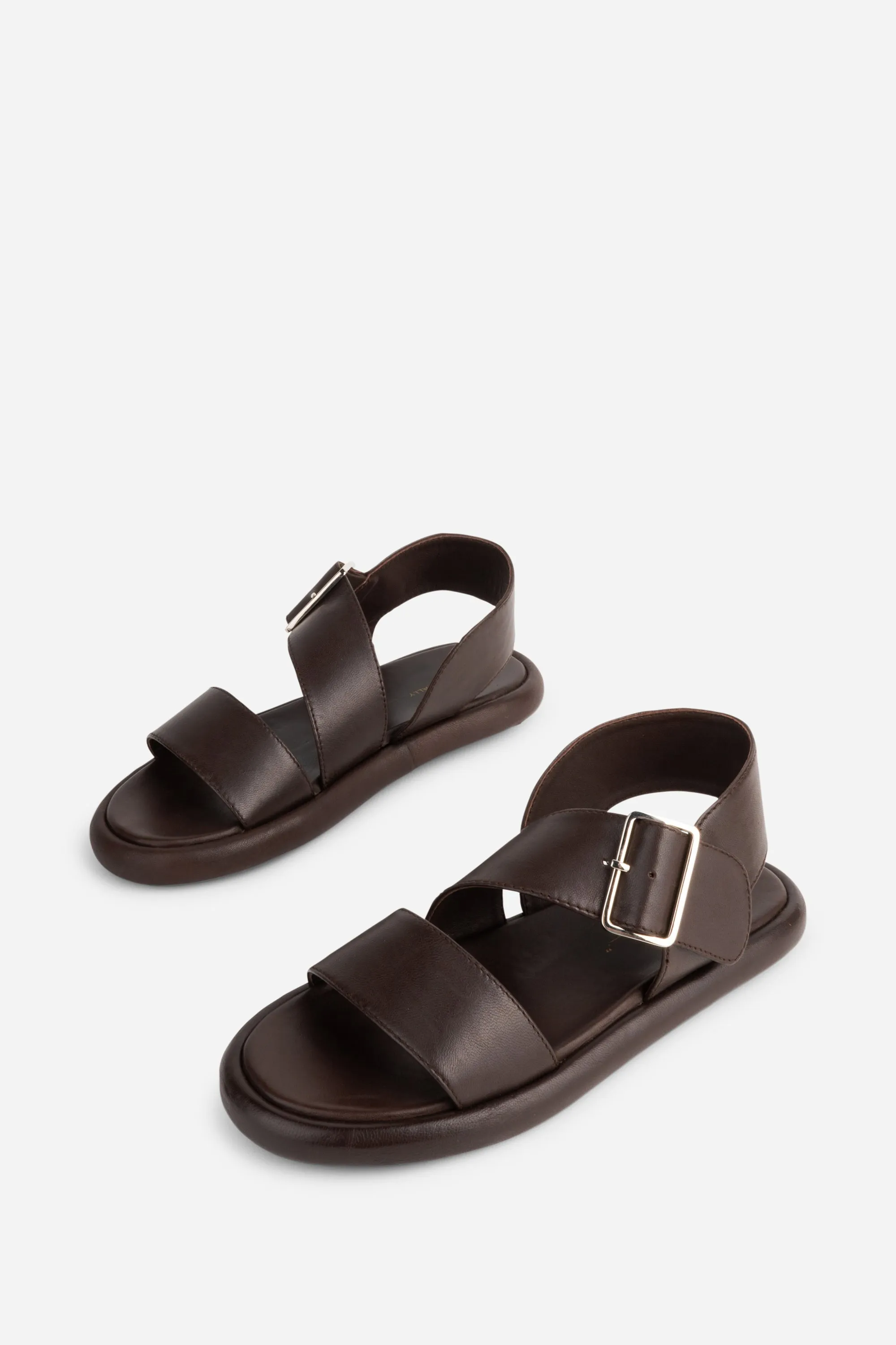 ANDREA LEATHER FLAT SANDAL sold by Intentionally Blank
