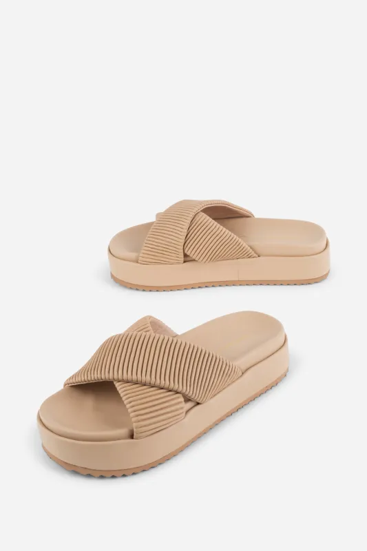 SYLVIE FLATFORM SANDAL made by Intentionally Blank