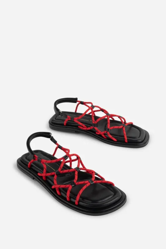 LYCHEE ELASTIC SPORT CORD FLAT SANDAL made by Intentionally Blank