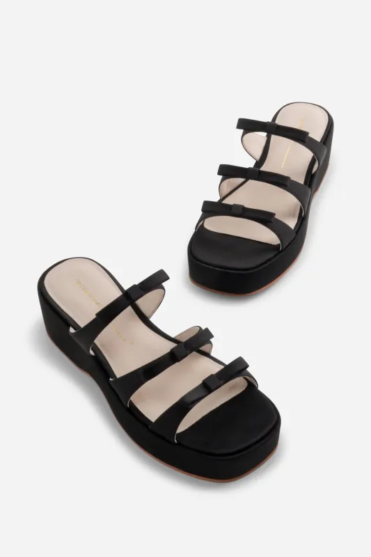 FUSE PLATFORM BOW SANDAL made by Intentionally Blank