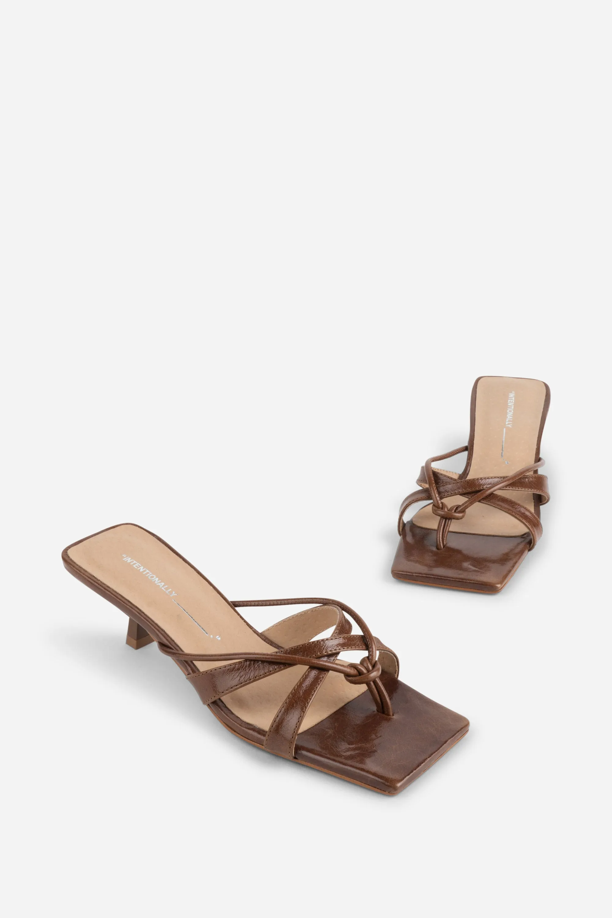 ELI KITTEN HEEL THONG SANDAL sold by Intentionally Blank product image thumbnail 3