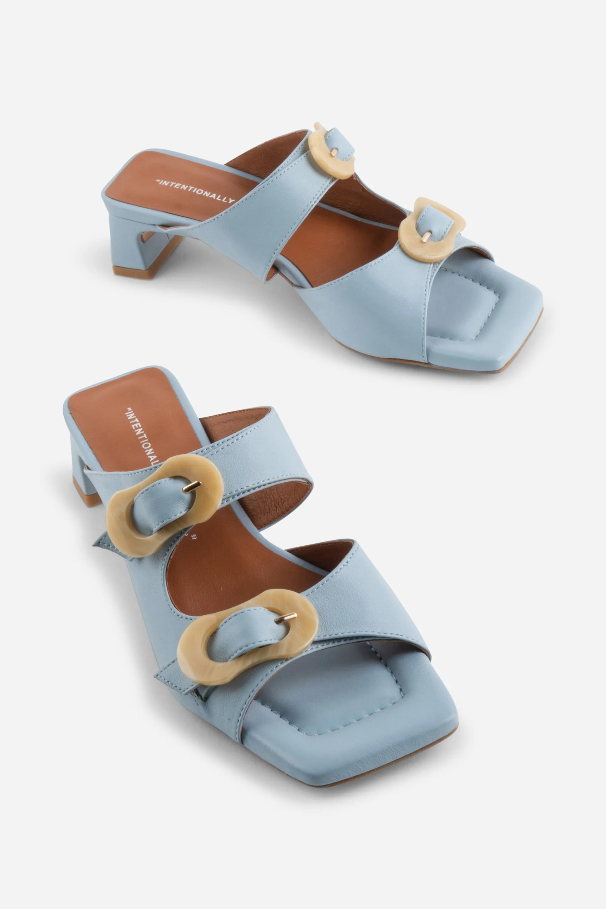 NORA SQUARE TOE SANDAL sold by Intentionally Blank