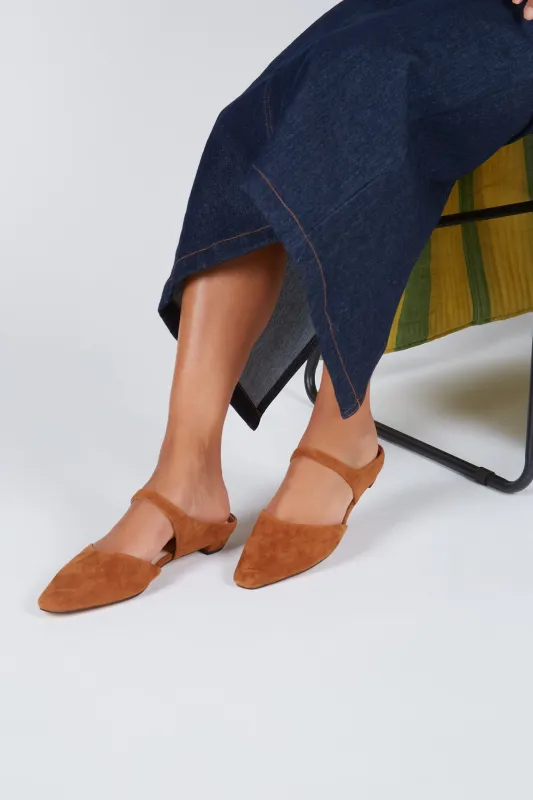 LOURDES SLIP ON SUEDE MULE made by Intentionally Blank