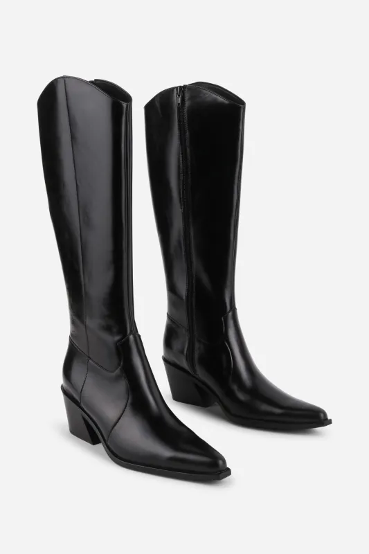 HALO KNEE HIGH WESTERN BOOT made by Intentionally Blank