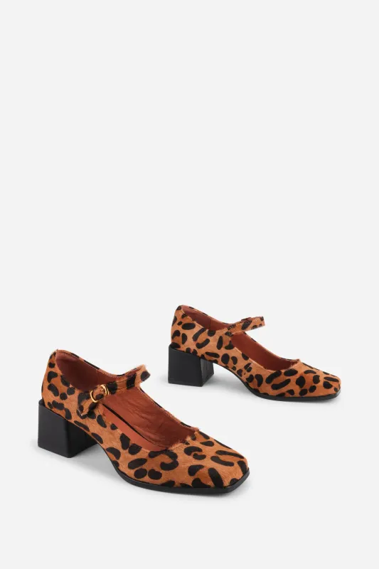 CHRISTOPHER CALF HAIR MARY JANE HEEL made by Intentionally Blank