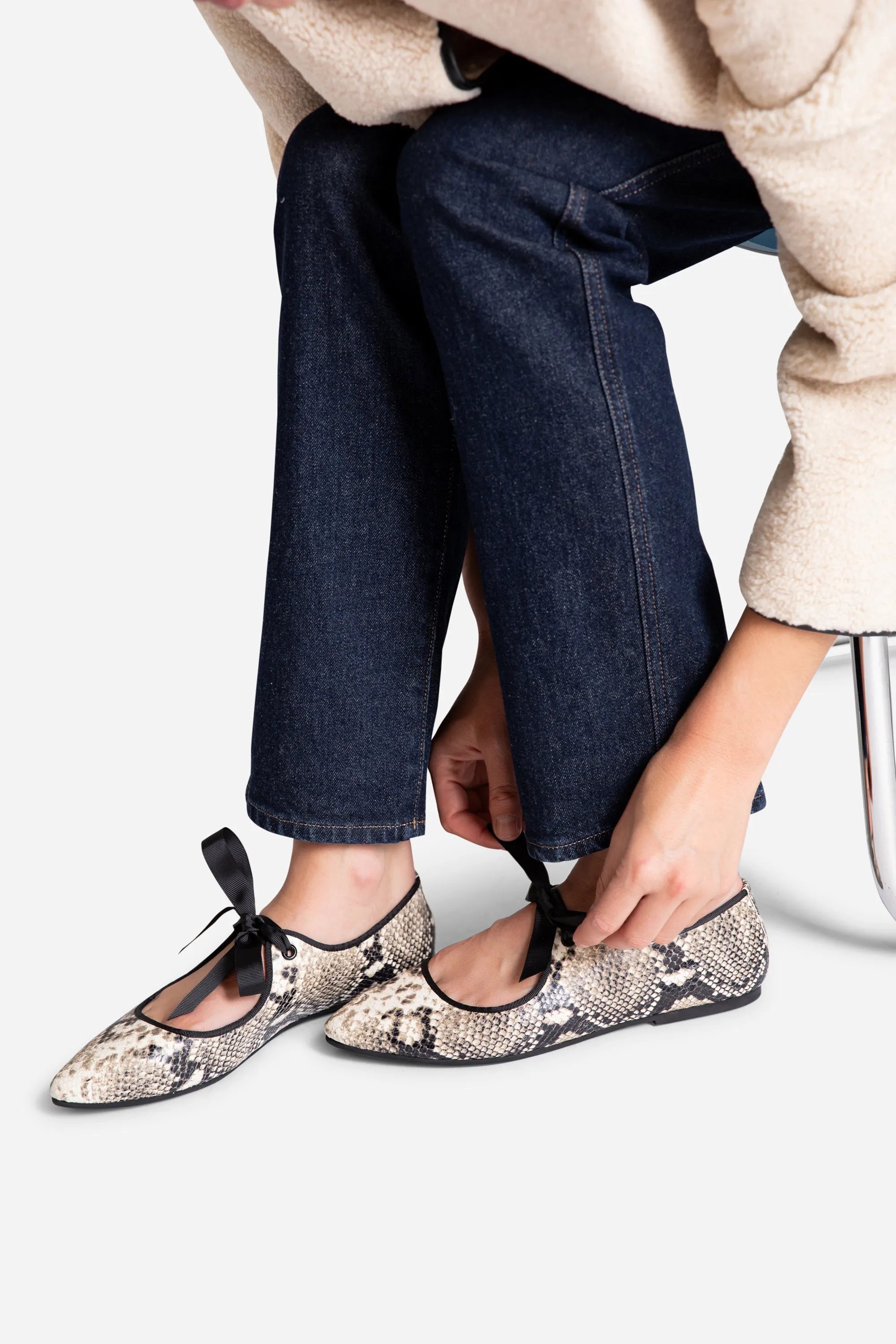 VALLEY SNAKE BALLET FLAT sold by Intentionally Blank product image thumbnail 2