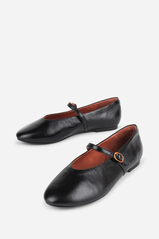 LARISA LEATHER MARY JANE FLAT made by Intentionally Blank