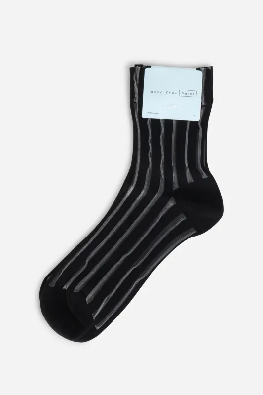 MYKONOS SHEER SHORT CREW SOCK made by Hansel From Basel