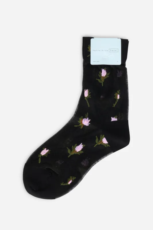 ROSEBUD SHEER CREW SOCK sold by Intentionally Blank