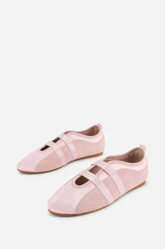 SPORTY SUEDE SLIP ON BALLET SNEAKER sold by Intentionally Blank