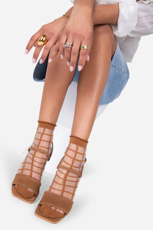 SHEER FRENCH WINDOW SOCK made by Intentionally Blank