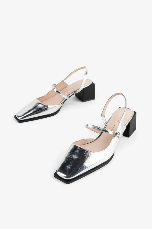 MARCHE METALLIC SLINGBACK MARY JANE sold by Intentionally Blank