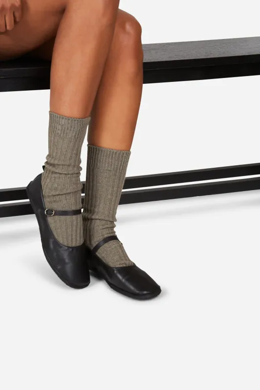 YAK RIBBED SOCKS made by Intentionally Blank