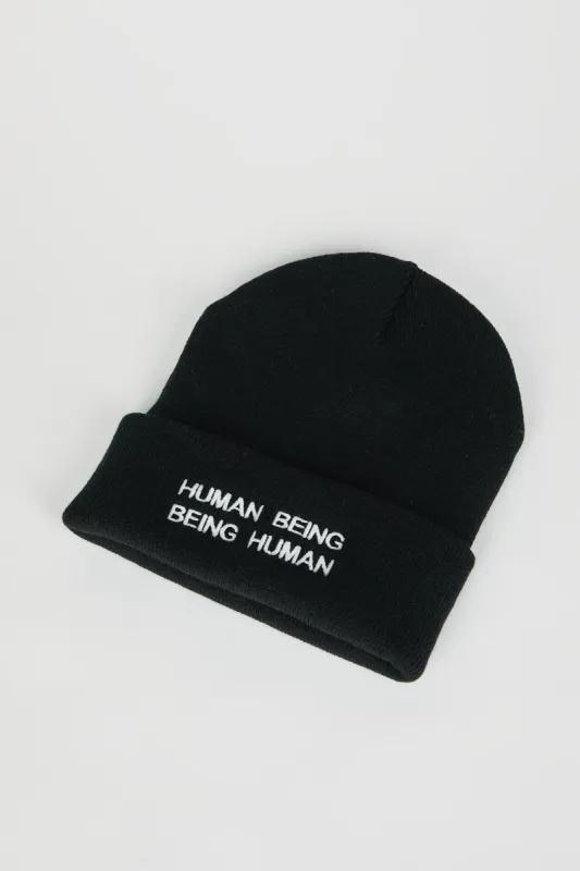 IT'S HUMAN NATURE KNIT BEANIE sold by Intentionally Blank