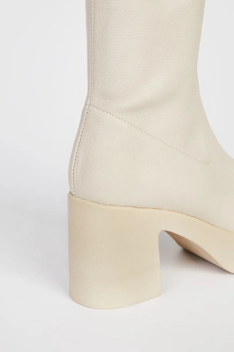 MARLOWE VEGAN PLATFORM BOOT CREAM SOLE sold by Intentionally Blank product image thumbnail 5