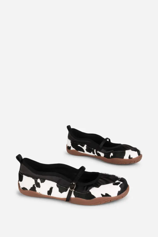 PULSE CALF HAIR MARY JANE BALLET SNEAKER made by Intentionally Blank