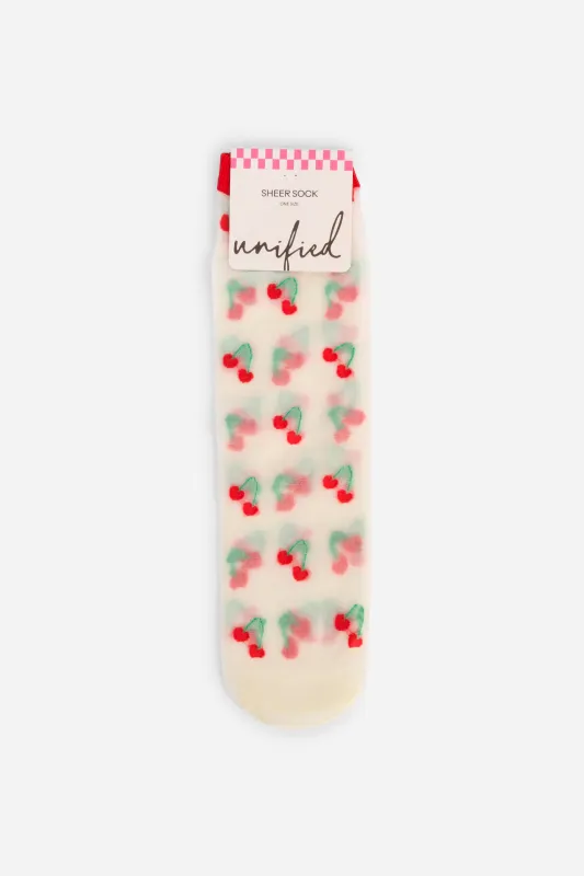 SHEER FRUIT SOCKS made by Intentionally Blank