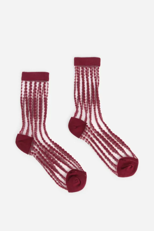 SHEER BUBBLES SOCKS made by Intentionally Blank