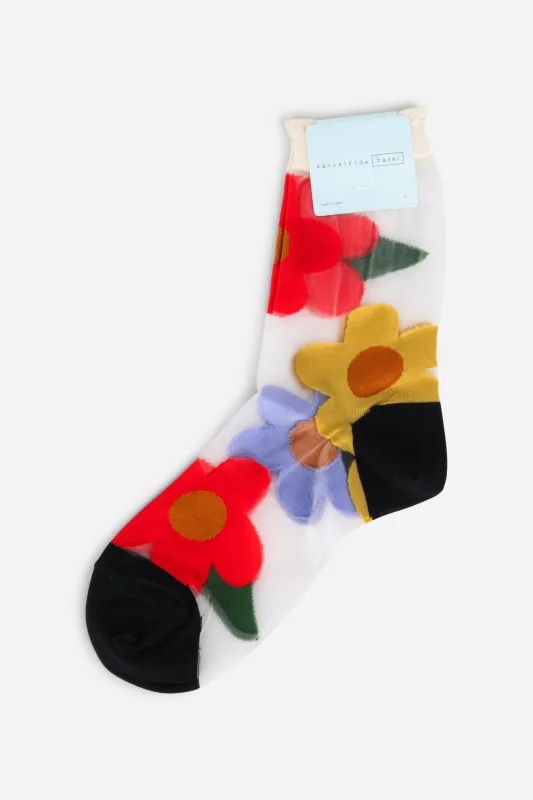 ETHEL SHEER CREW SOCK made by Hansel From Basel