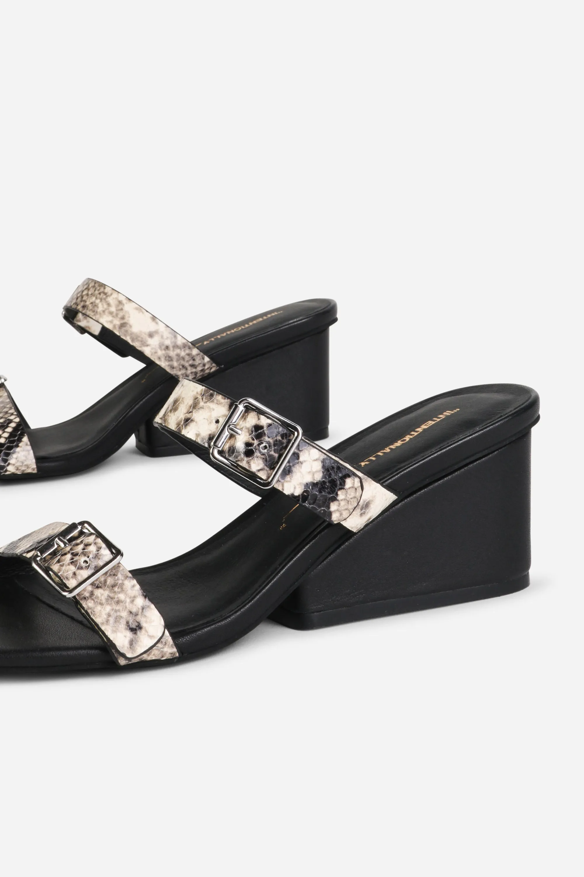 SURRENDER SNAKE EMBOSSED WEDGE HEEL sold by Intentionally Blank product image thumbnail 4