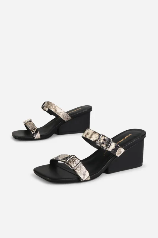 SURRENDER SNAKE EMBOSSED WEDGE HEEL made by Intentionally Blank