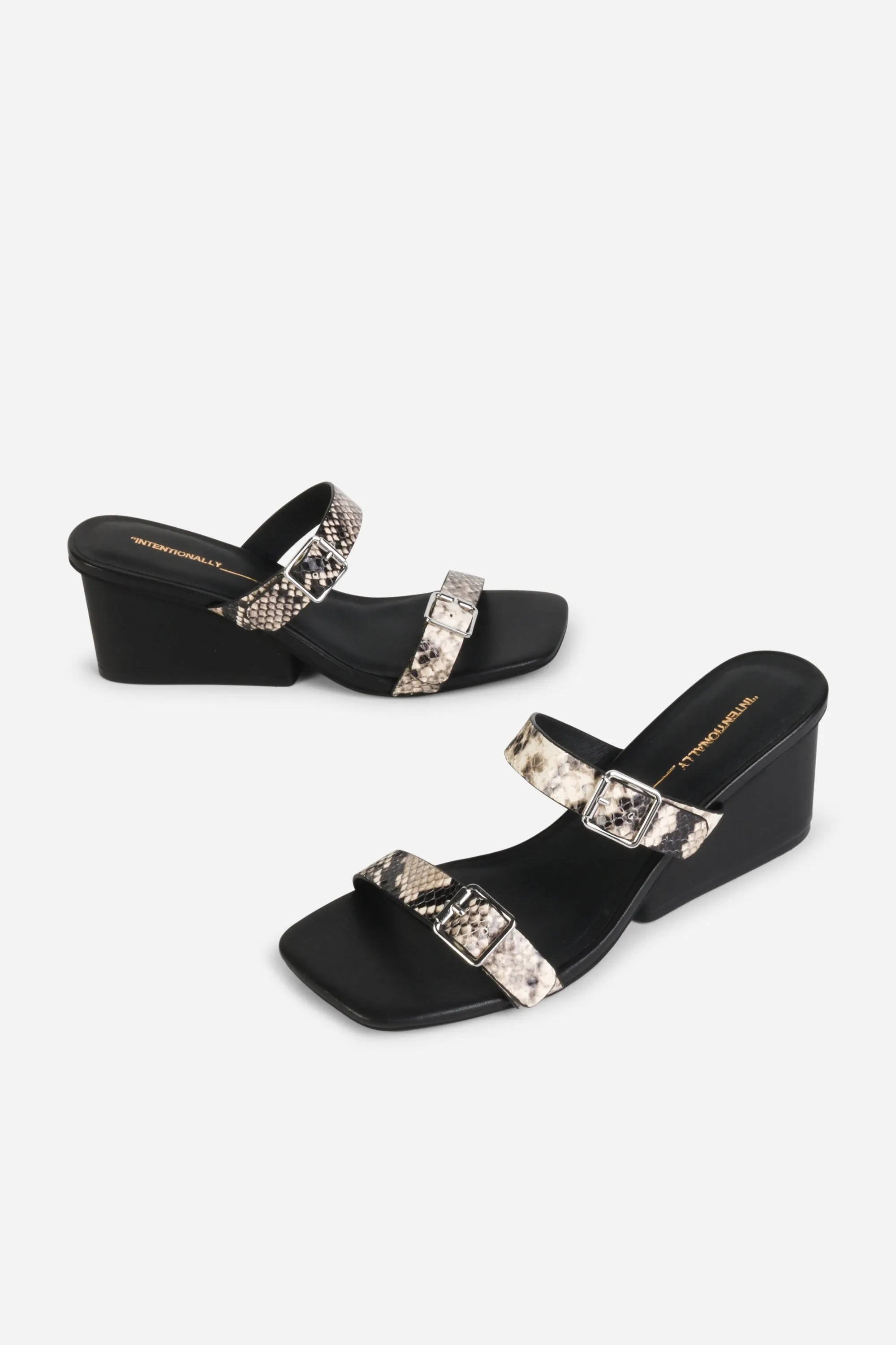 SURRENDER SNAKE EMBOSSED WEDGE HEEL sold by Intentionally Blank product image thumbnail 2