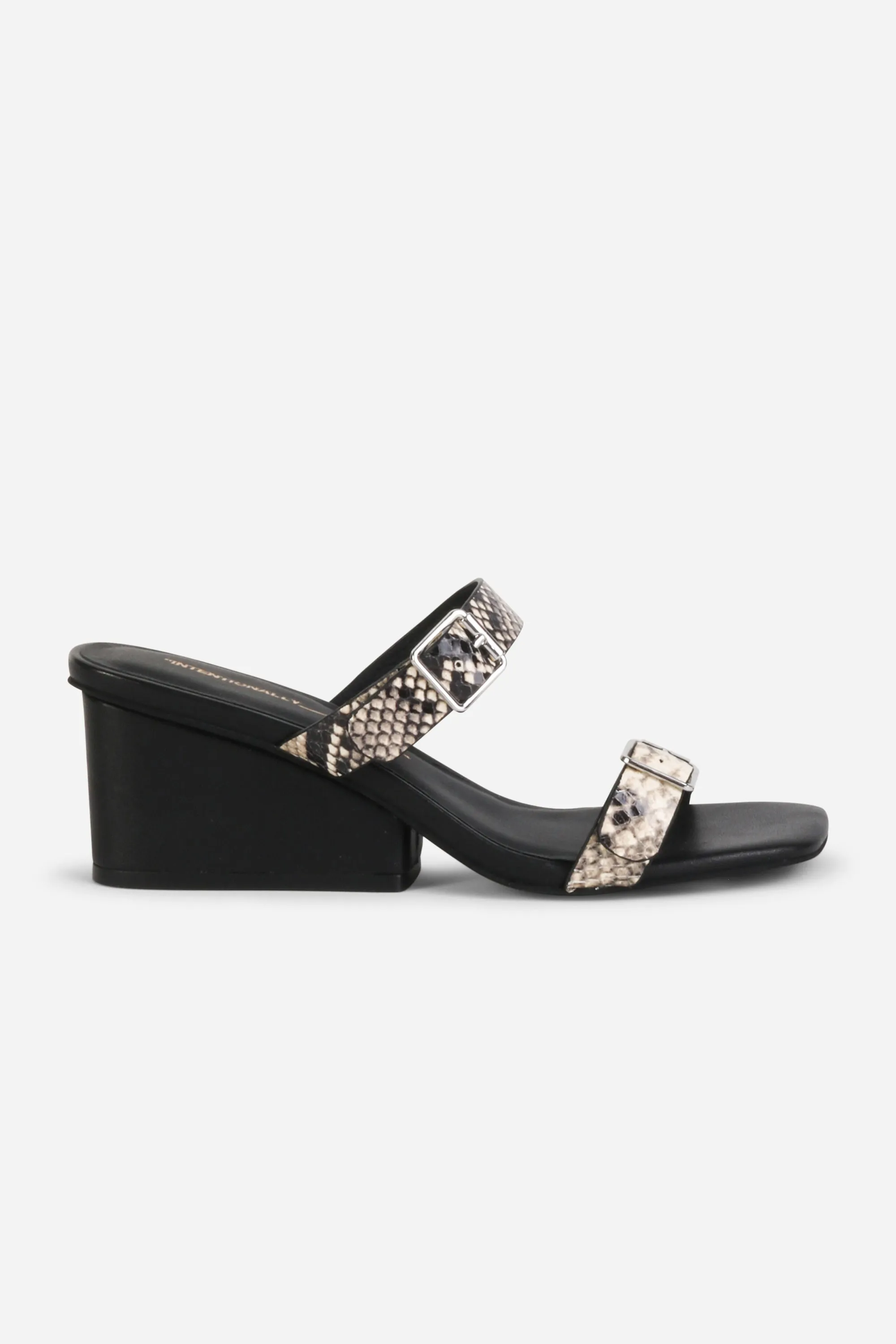 SURRENDER SNAKE EMBOSSED WEDGE HEEL sold by Intentionally Blank product image thumbnail 5