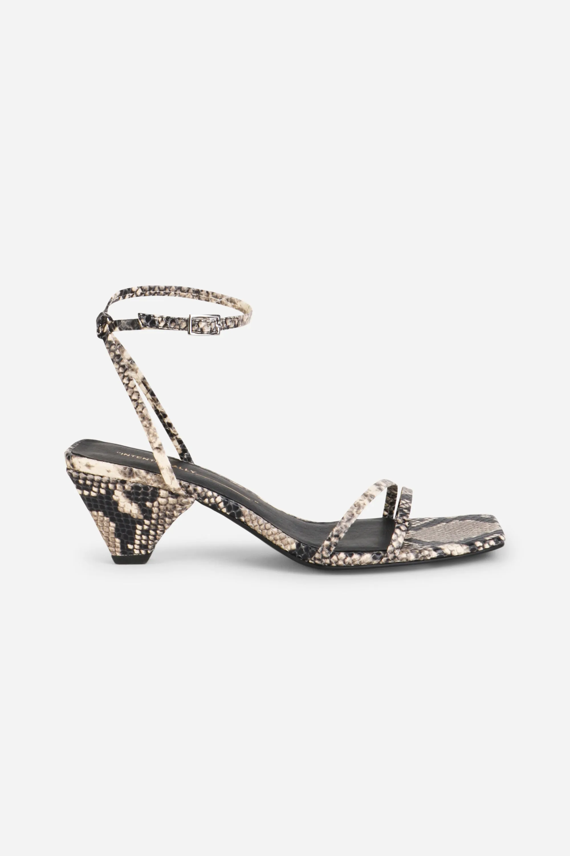 PRETTY PLEASE SNAKE EMBOSSED HEEL sold by Intentionally Blank product image thumbnail 5