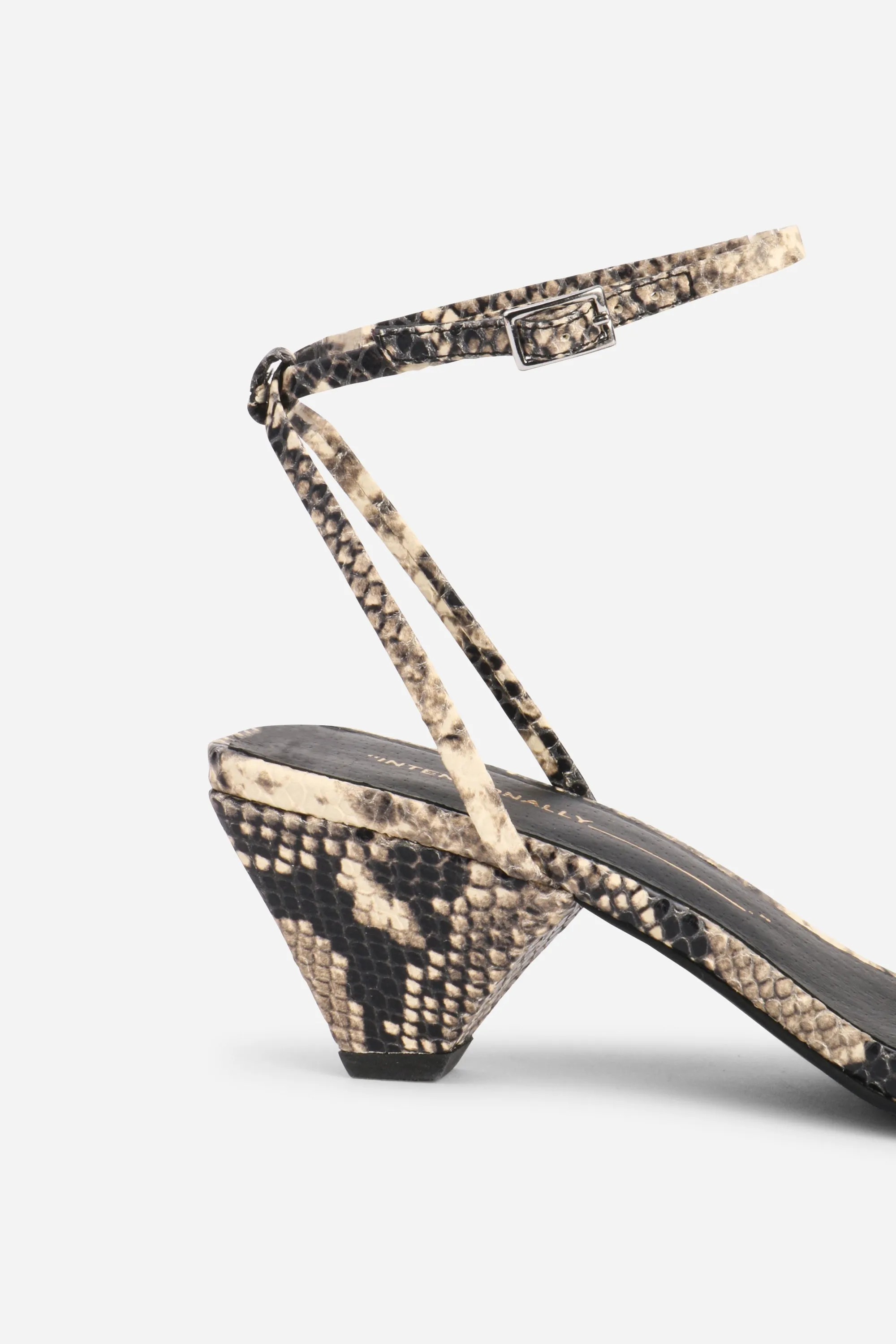 PRETTY PLEASE SNAKE EMBOSSED HEEL sold by Intentionally Blank product image thumbnail 4