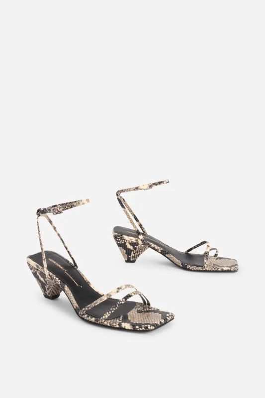 PRETTY PLEASE SNAKE EMBOSSED HEEL made by Intentionally Blank