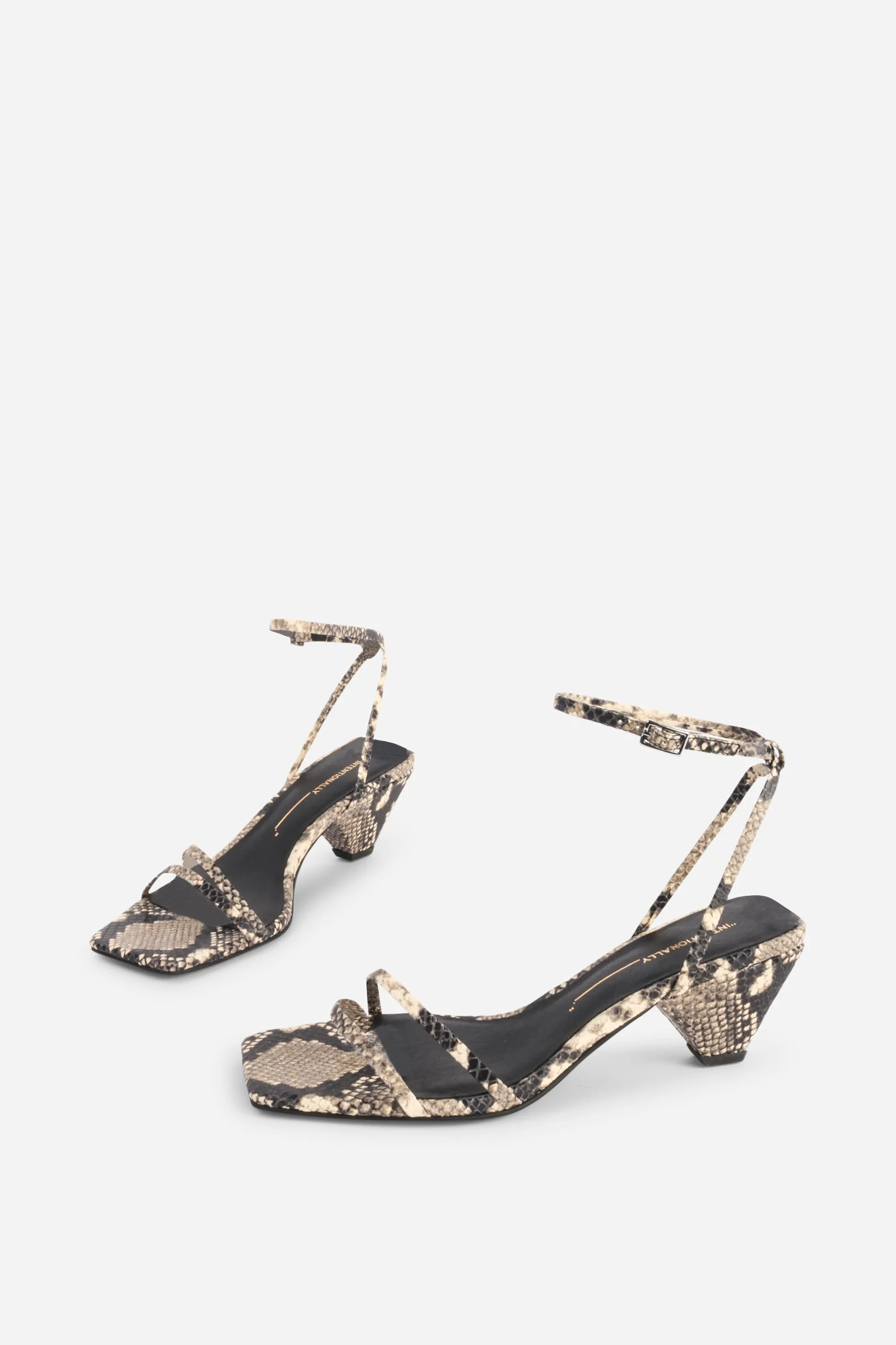 PRETTY PLEASE SNAKE EMBOSSED HEEL sold by Intentionally Blank product image thumbnail 2